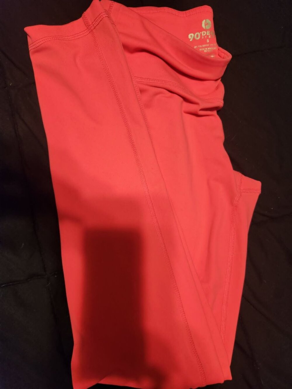 Neon Pink 90 Degrees by Reflex Leggings Full Length Size Small